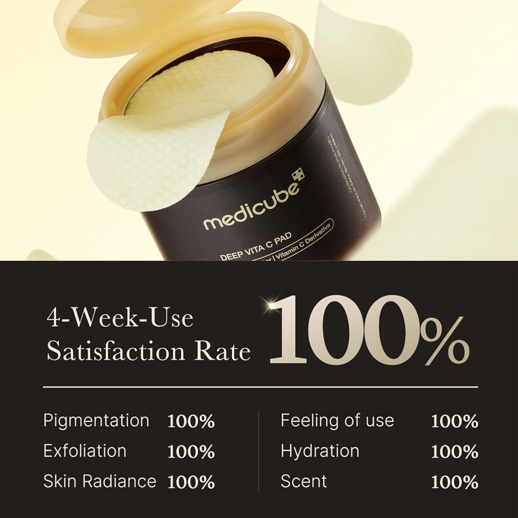 Deep Vita C Facial Toner Pads for Uneven Skin Tone Treatment