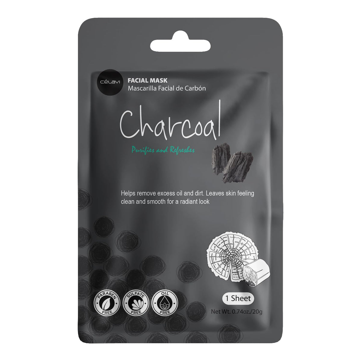 Celavi Essence Facial Face Mask Paper Sheet Korea Skin Care Moisturizing 12 Pack (Mix - 2 of Each)
