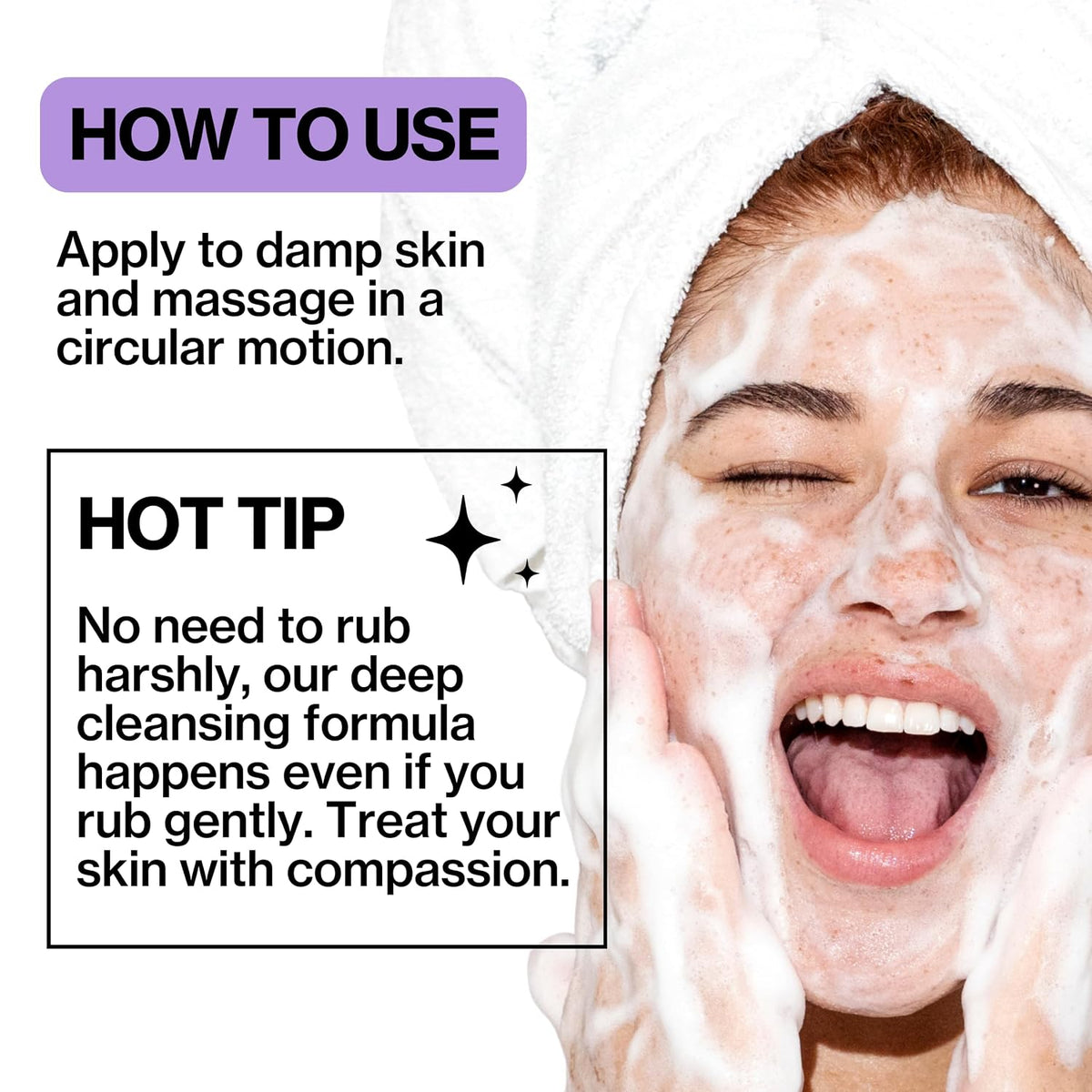 Gentle Facial Cleanser for Sensitive Skin - Vegan, Fragrance-Free, Ceramide Barrier Repair, Dermatologist Tested, Clean Beauty, and Cruelty-Free