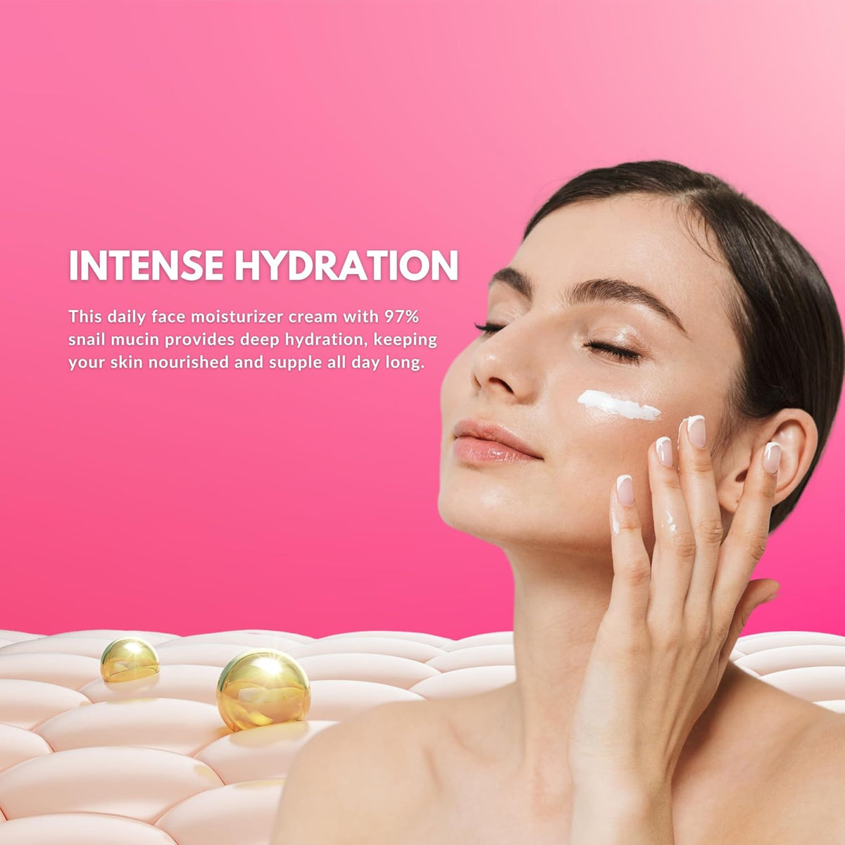 Snail Mucin 97% Daily Face Moisturizer Cream 100ML - Hydrating, Repairing, and Illuminating Korean Formula for Smooth, Healthy Skin